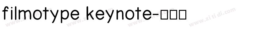 filmotype keynote字体转换